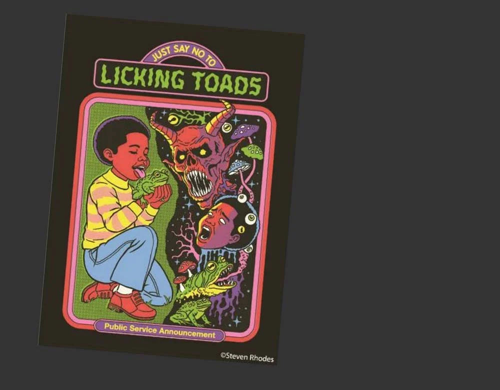 No To Licking Toads - Magnet