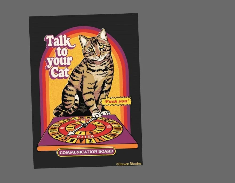 Talk To Your Cat - Magnet