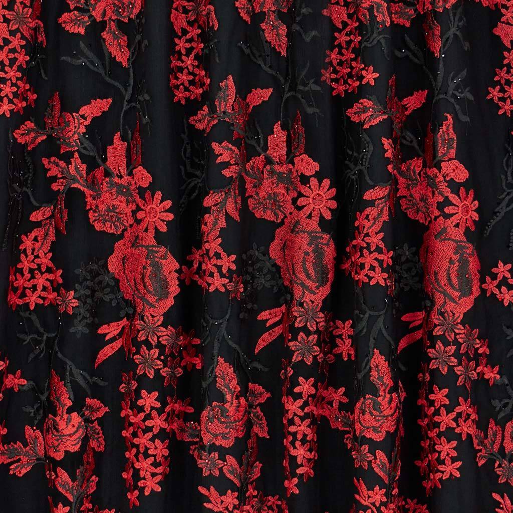 Embroidered Mesh Sequin Fabric