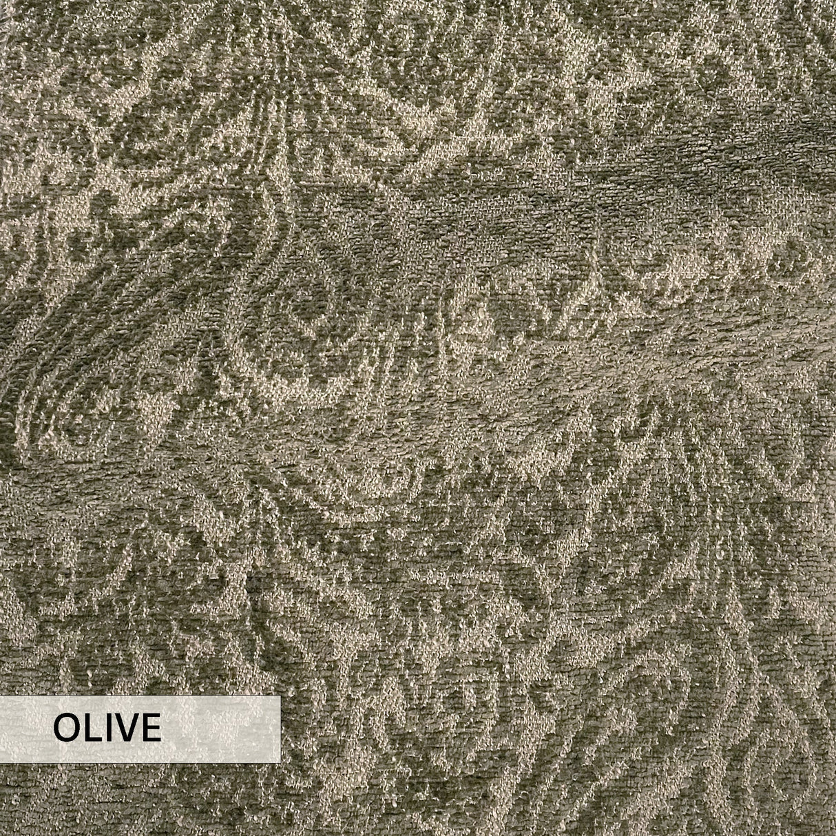 Boucle Jacquard Upholstery Fabric Everly Paisley