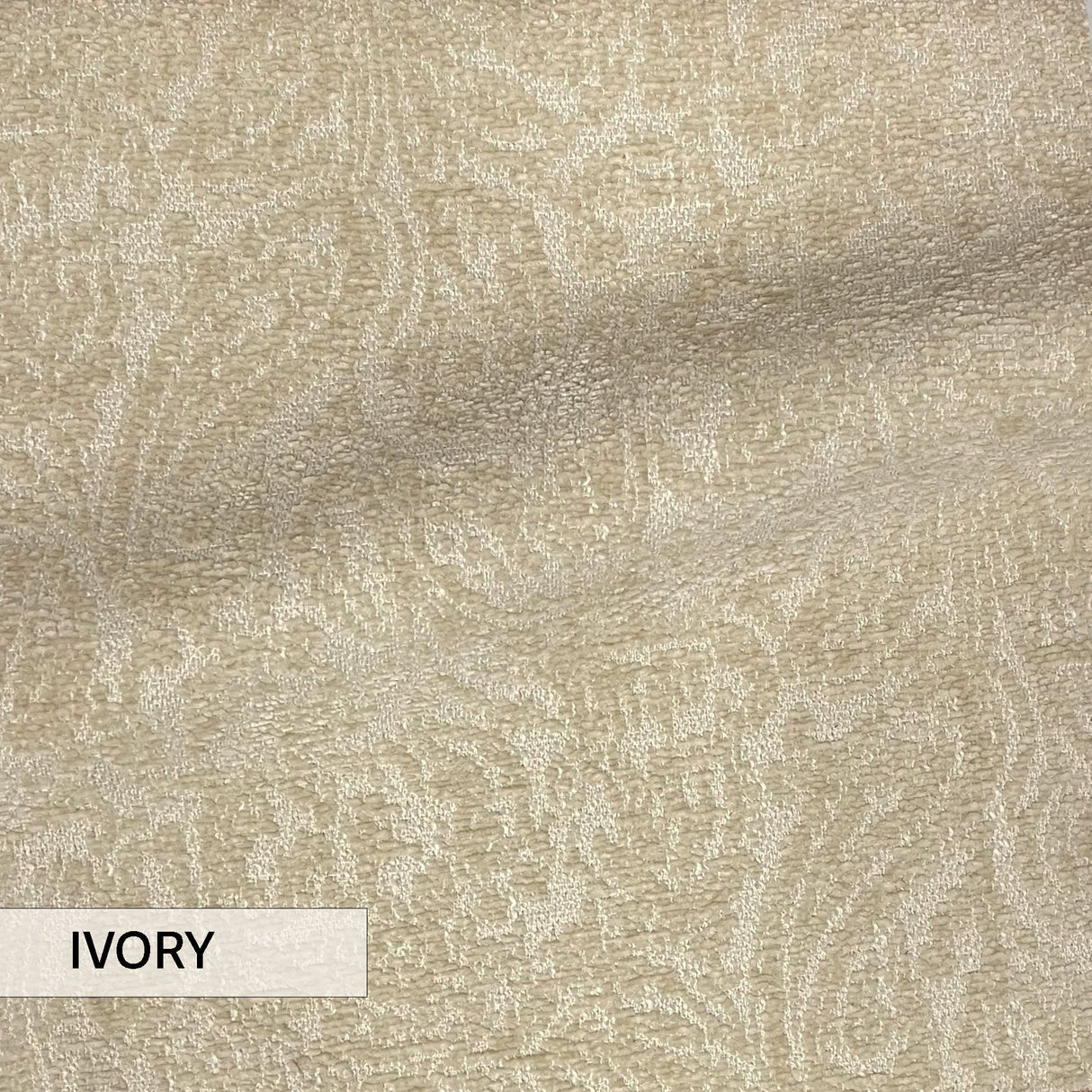 Boucle Jacquard Upholstery Fabric Everly Paisley