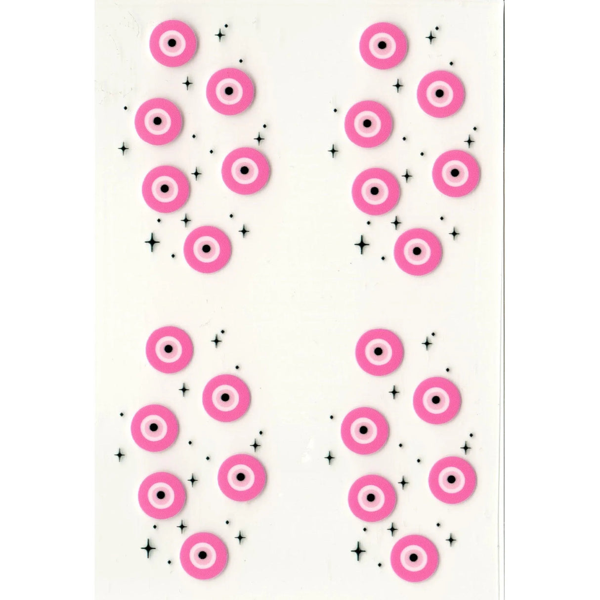 UV DTF Decal - Evil Eye Pink (4 Decals 2")