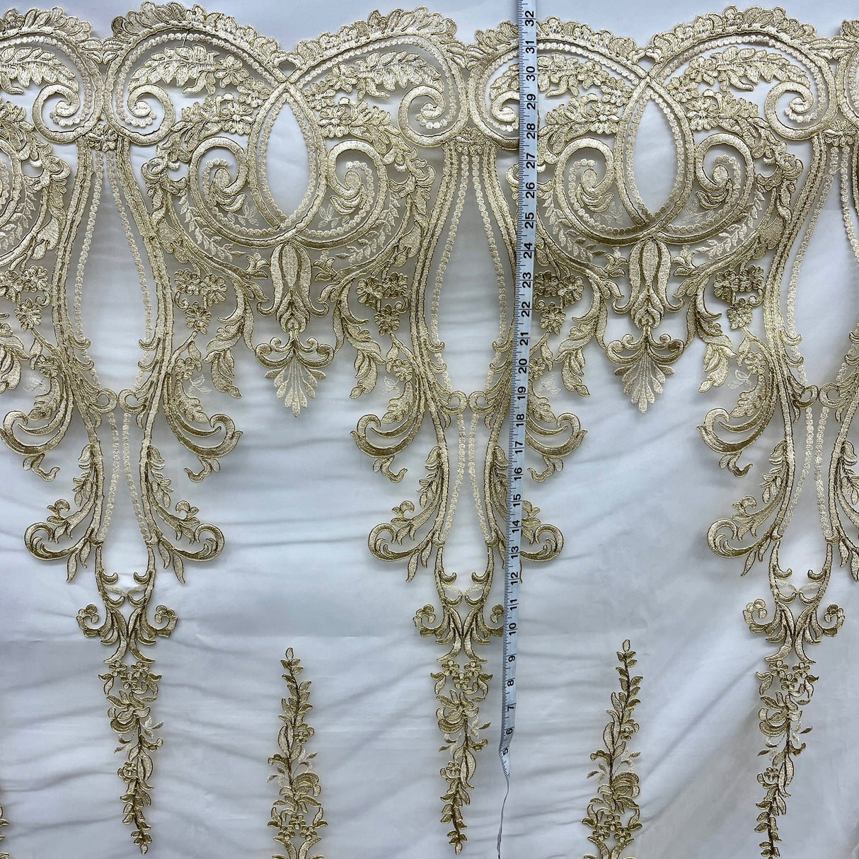 Embroidered Bridal Lace Fabric