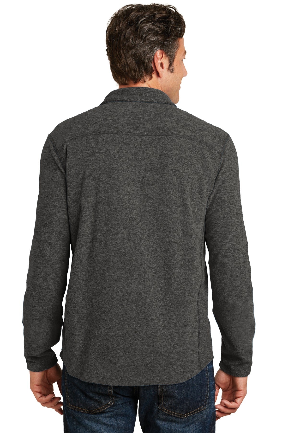 Port Authority® Heather Microfleece 1/2-Zip Pullover