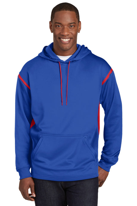 Sport-Tek® Tall Tech Fleece Colorblock Hooded Sweatshirt