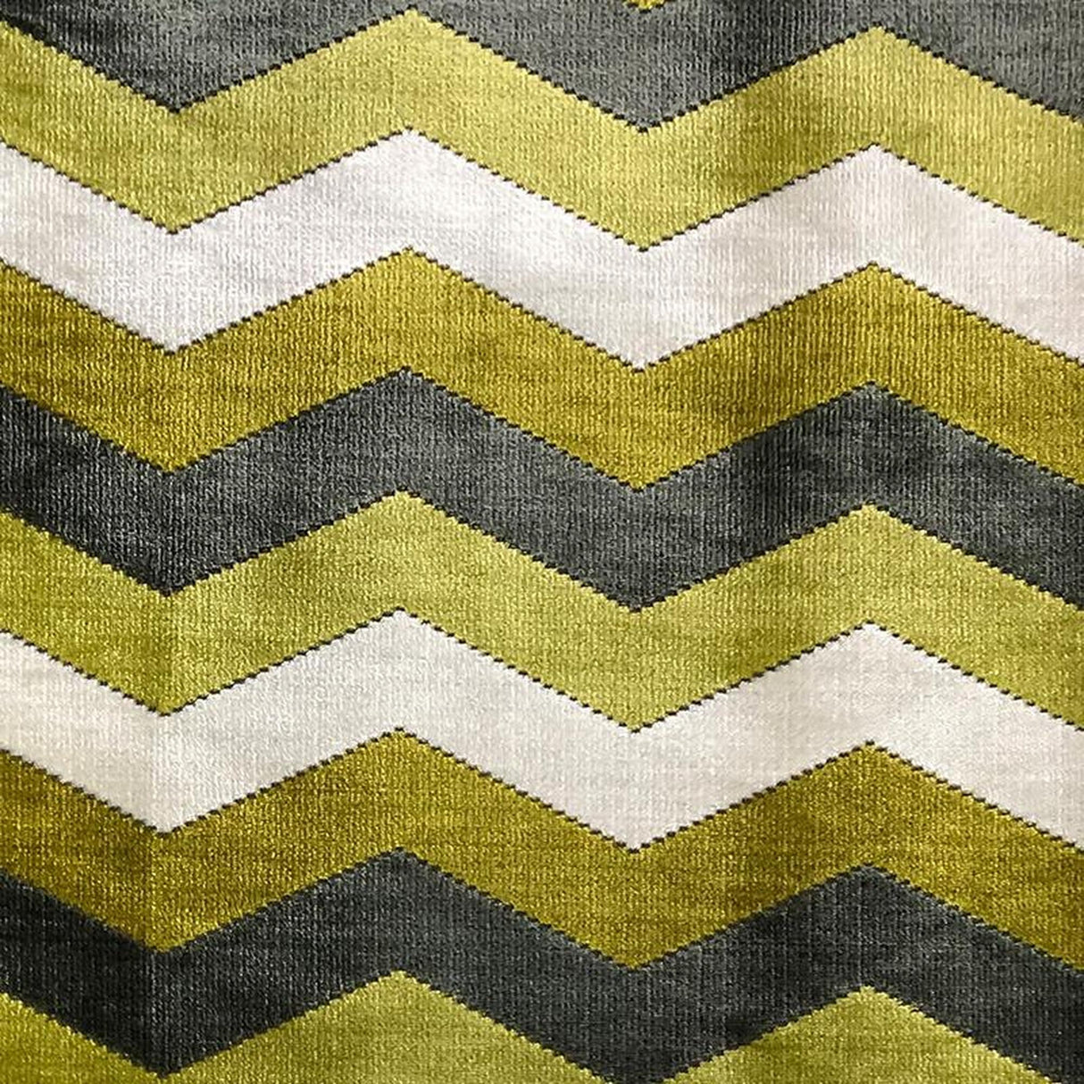 Fabiana Cut Velvet Fabric - Zigzag Chevron, Multi Colored, 55" Width (1 Yard)
