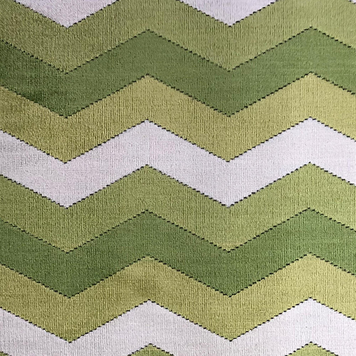Fabiana Cut Velvet Fabric - Zigzag Chevron, Multi Colored, 55" Width (1 Yard)