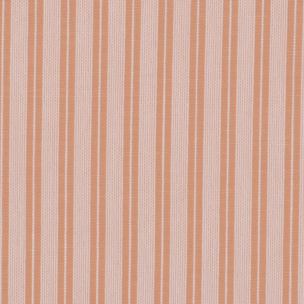 Clay/Off-White Striped Shirting