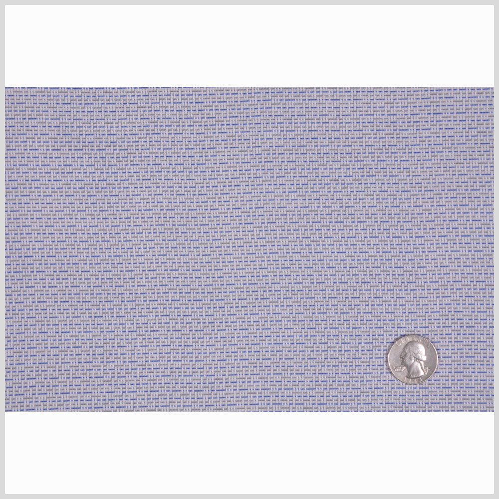White/Powder Blue/Olive Striped Cotton Shirting