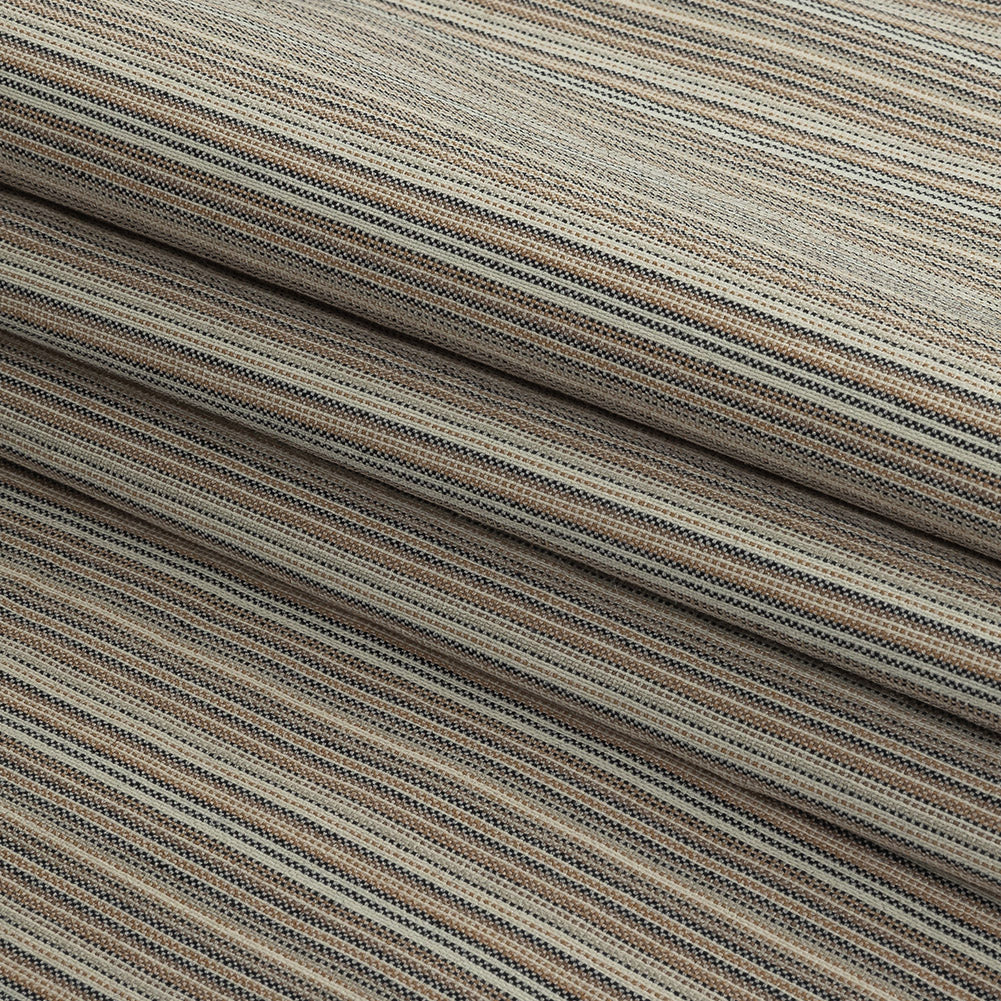 Blended Beige Striped Suiting
