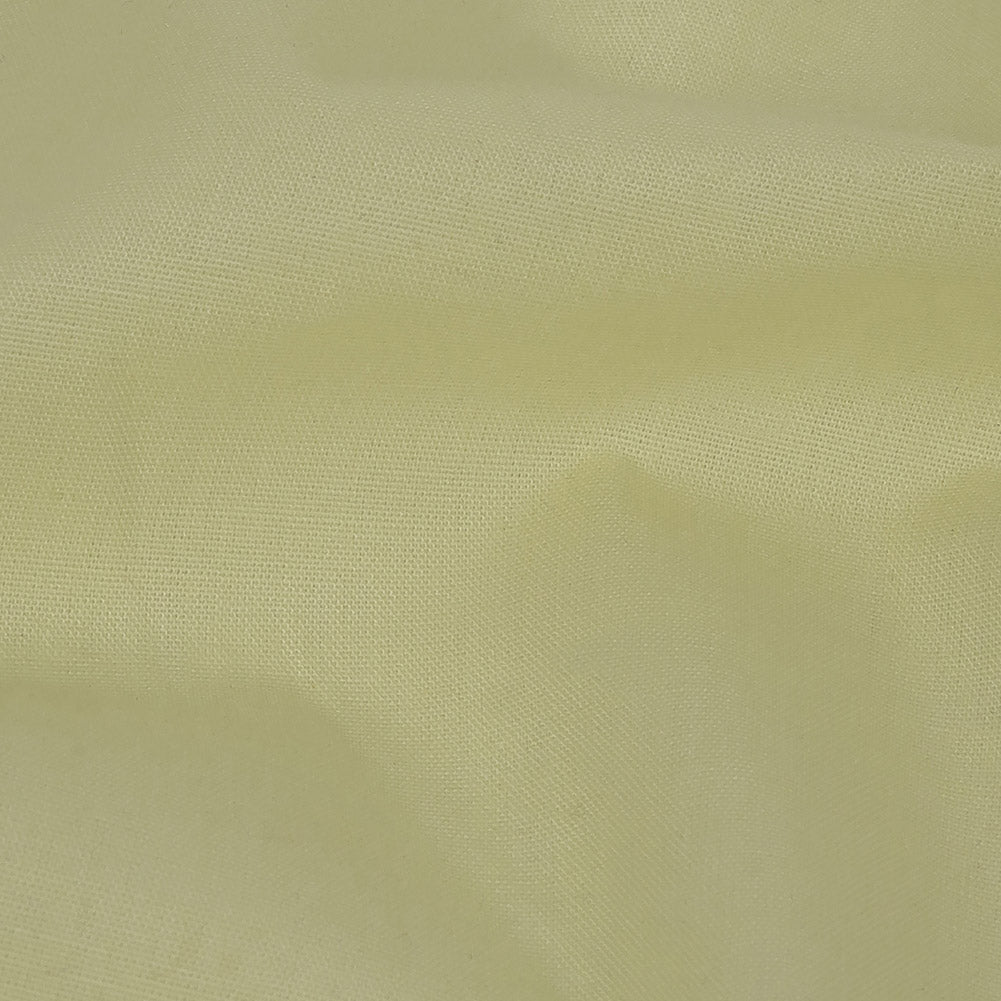 Pale Buttercup Cotton and Polyester Poplin
