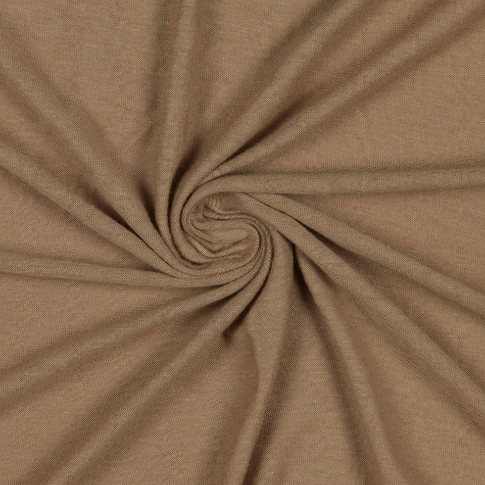 Beige Solid Jersey
