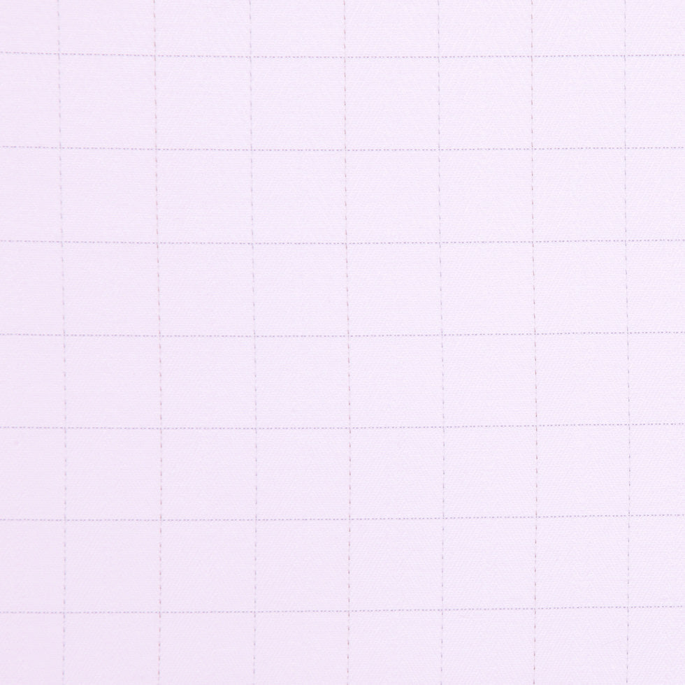 Italian Orchid Windowpane Checked Cotton Shirting