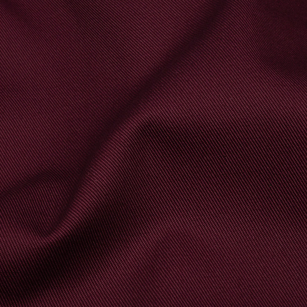 Organic Cotton Twill - Maroon - Stratton Collection