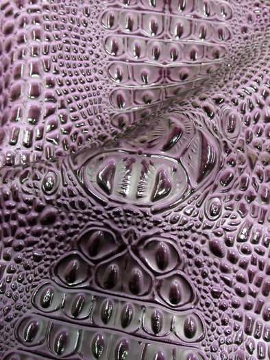 Western Cream Florida Gator 3D Embossed Vinyl Fabric