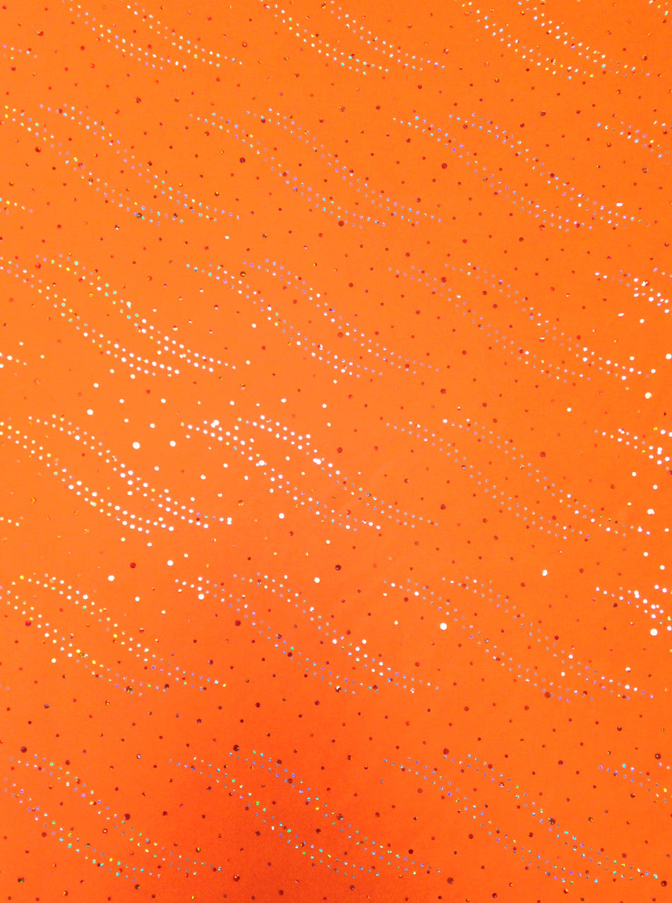 Polyester Knit Jersey Fabric - 3Mm Silver Hologram Circle, Light Weight, 58"-60" Wide