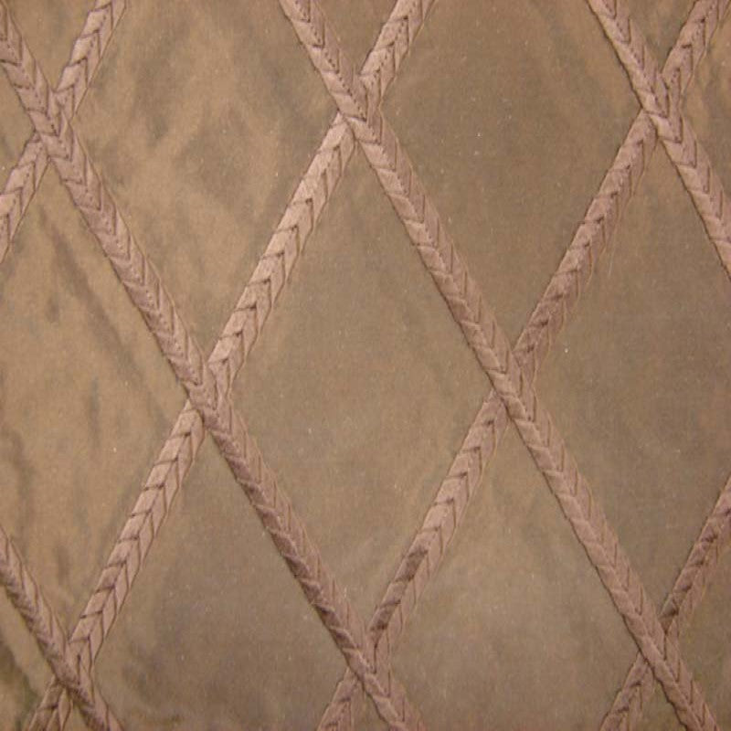Fina Fabric 100 Percent Silk Taffeta Fabric - Diamond Embroidered, 54" Width (1 Yard)