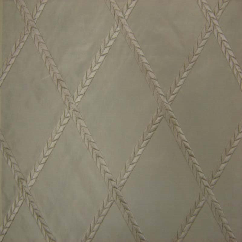 Fina Fabric 100 Percent Silk Taffeta Fabric - Diamond Embroidered, 54" Width (1 Yard)