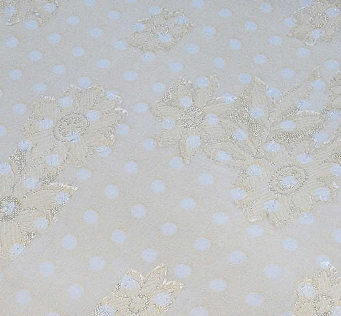 Floral Jacquard Chiffon 1D1234 Banana Polyester Fabric - Banana Floral Jacquard, 57/58" Width (1 Yard)