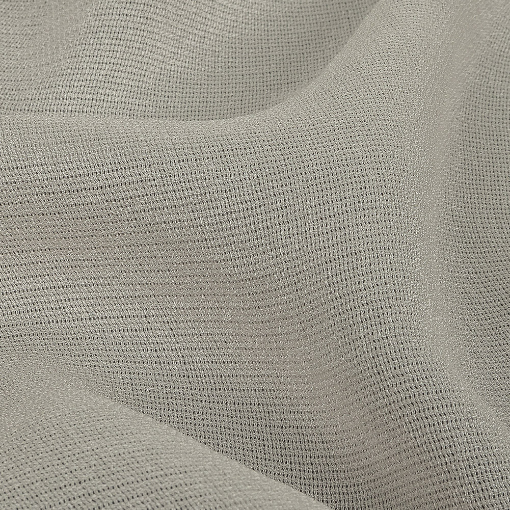 Italian Off-White Rayon and Acetate Tactile Woven