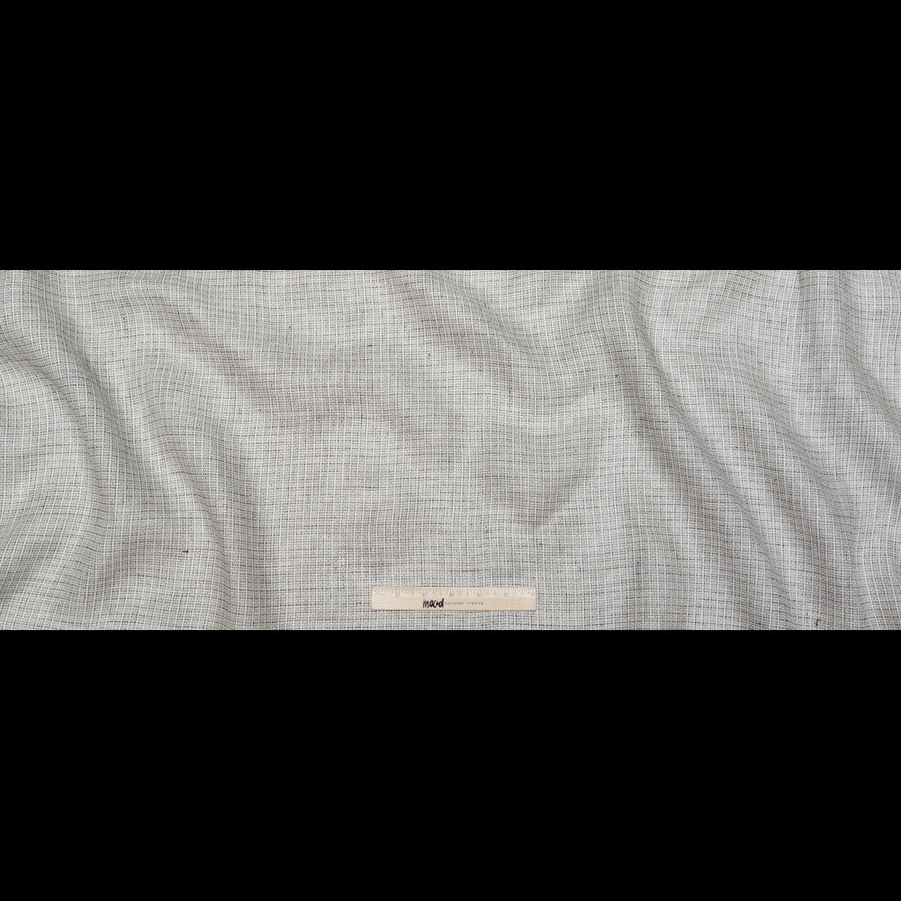 White and Black Tweed Linen Scrim