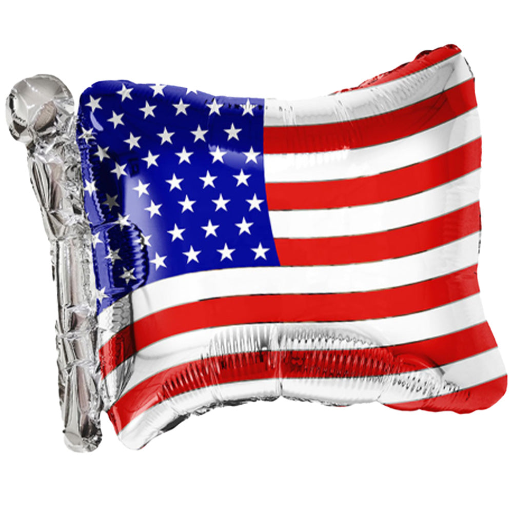 Tuftex Balloon, American Flag, Patriotic Ball, Independence Day, Foil Balloon, Helium Balloon, Air Inflated, Party Decor, Flag Balloon, 27 Inch, 4th july/ gradution (laballoons)