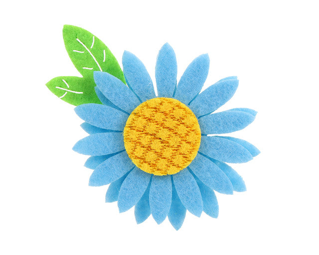 2" Mixed Color Felt Sunflowers - 100 PCS