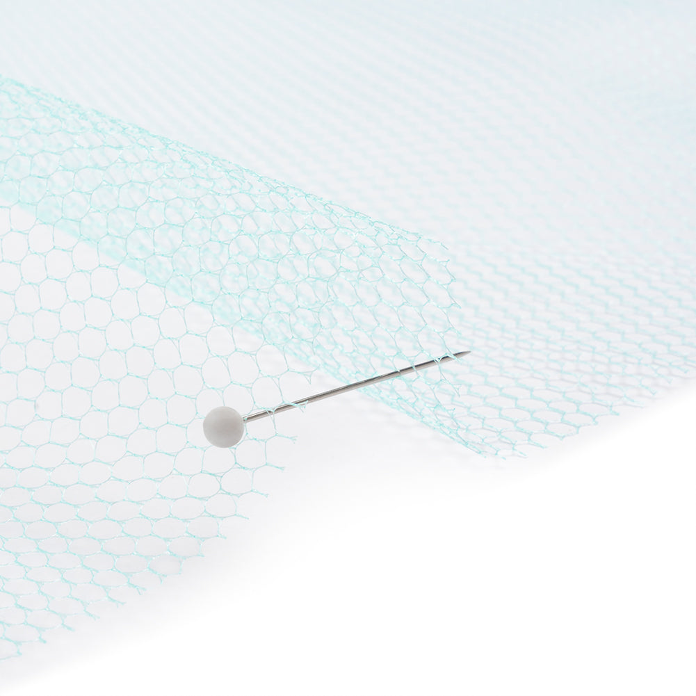Nylon Net Tulle - Aqua - Gianna Collection