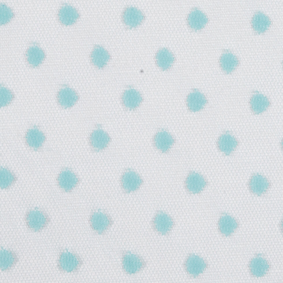 Polka Dots Tulle Crinoline - Seafoam