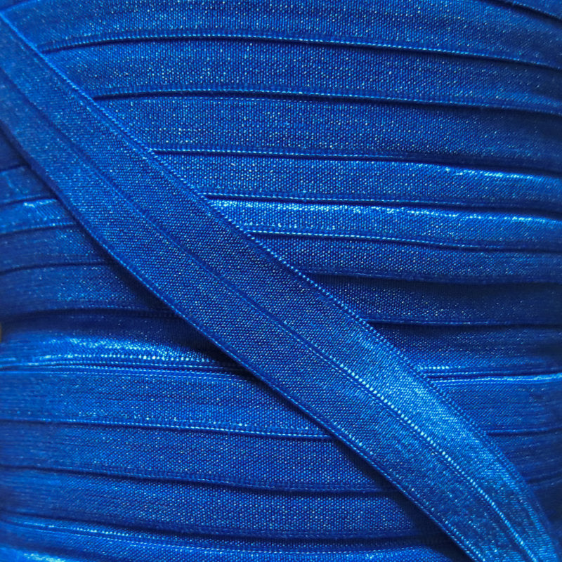 Fold Over Elastic Sapphire 5/8" Wide