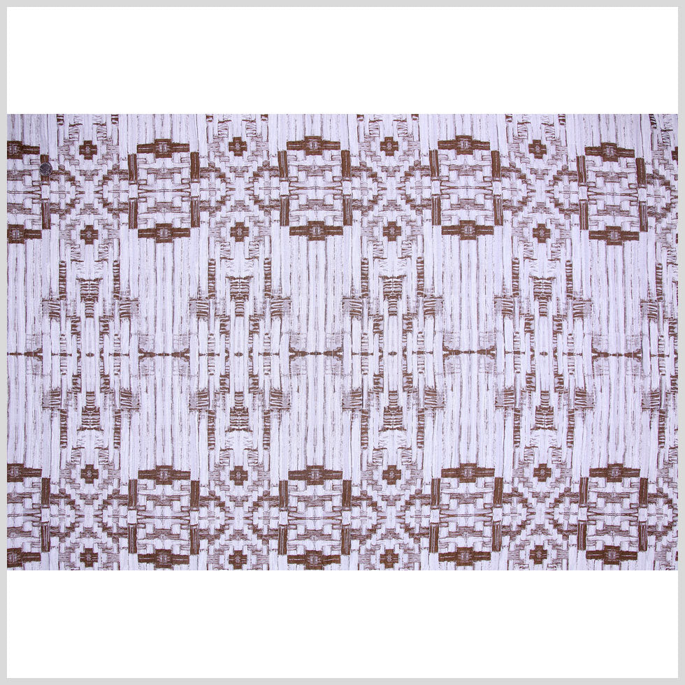 Carolina Herrera Coffee and White Brocade