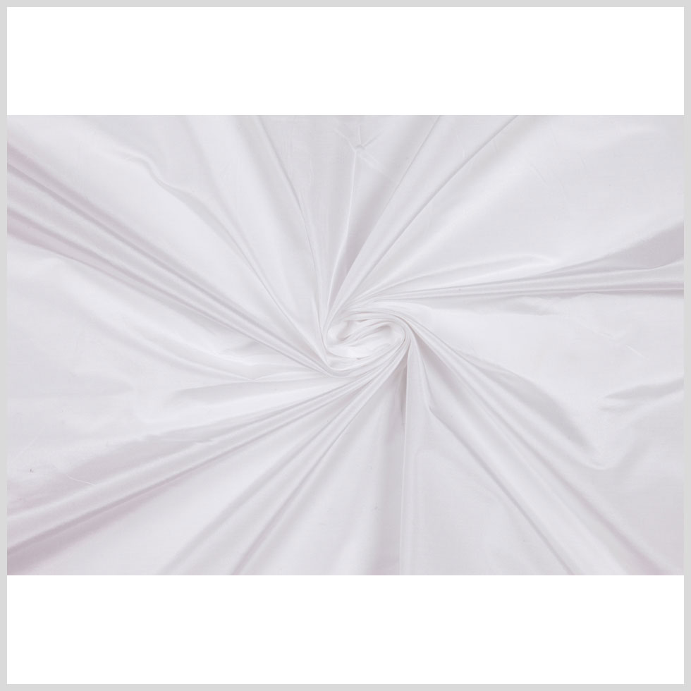 White Solid Polyester Taffeta