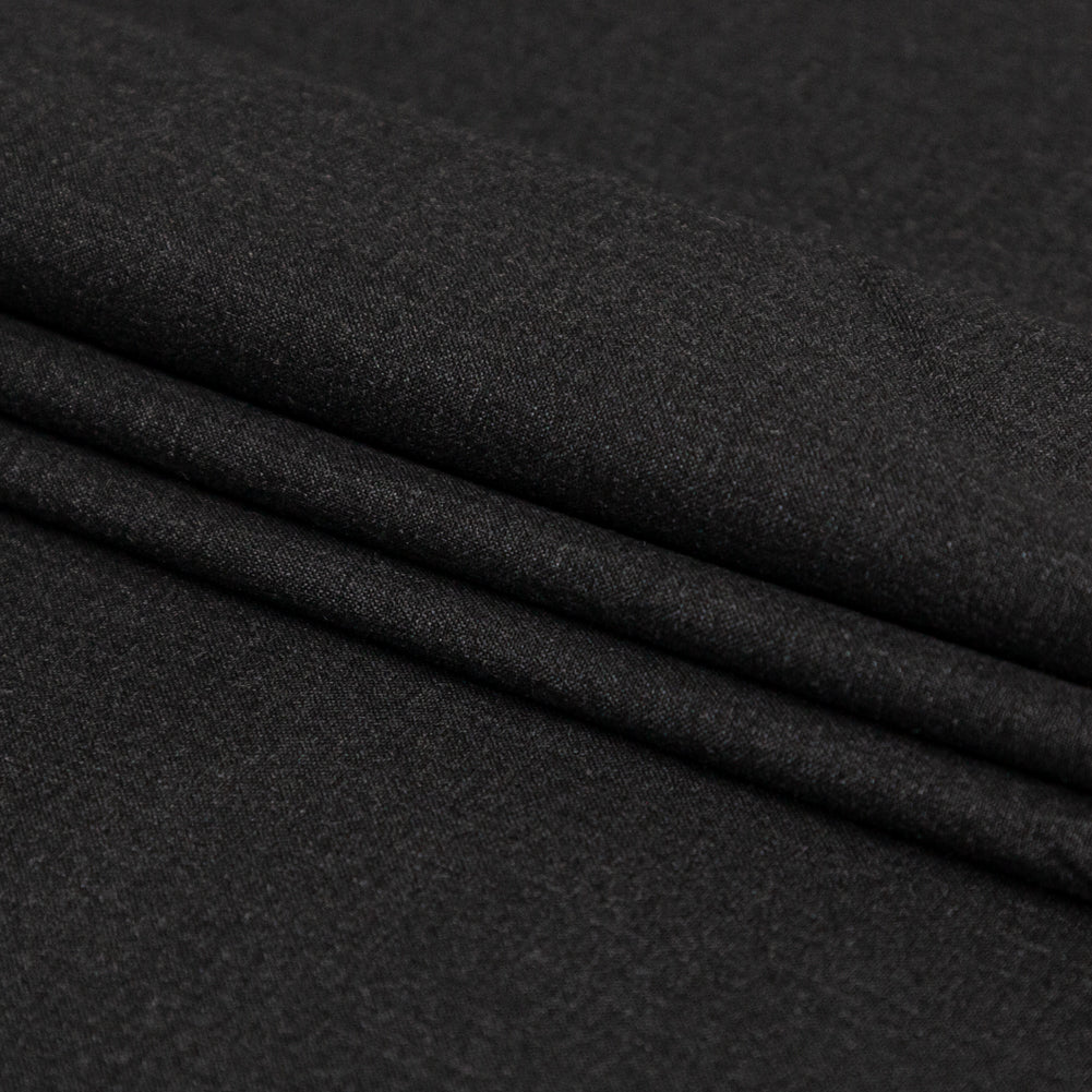 Charcoal Stretch Polyester Suiting