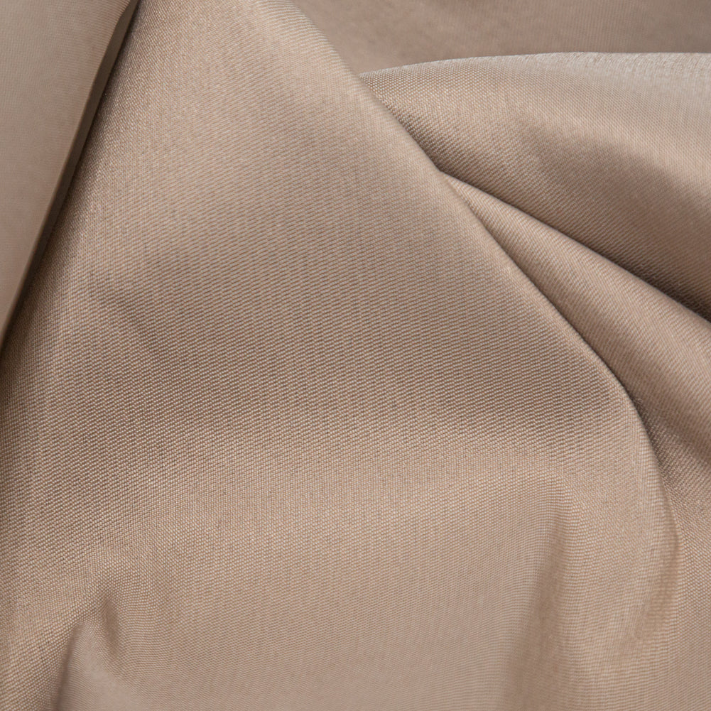 Bering Sea and Simply Taupe Reversible Polyester Taffeta