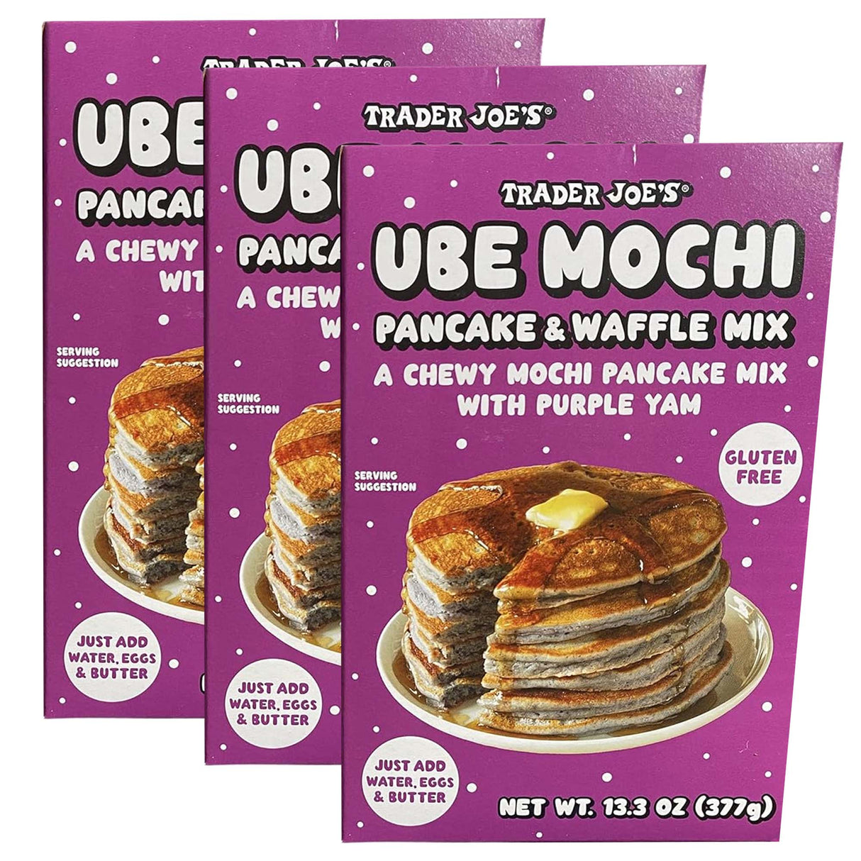Trader Joe's Ube Mochi Pancake & Waffle Mix, 13.3 oz