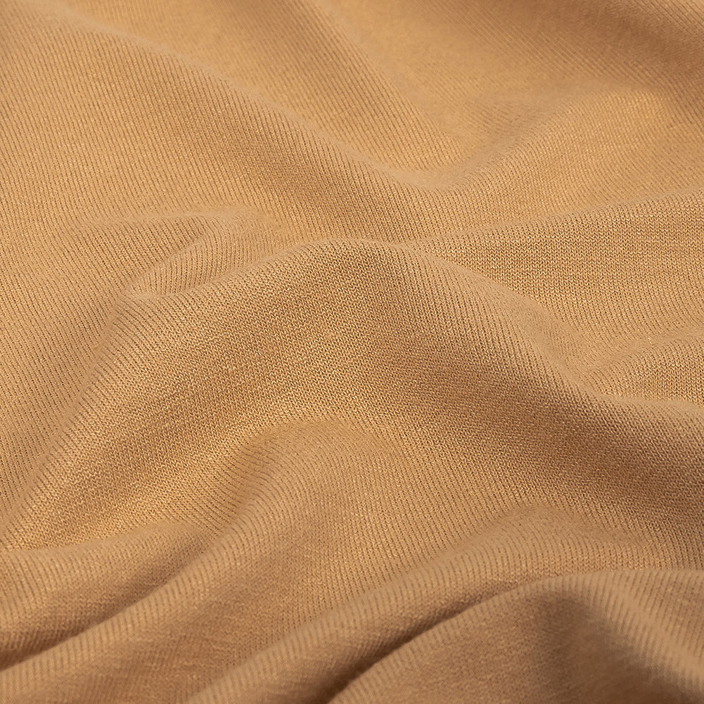 Warm Beige Stretch Rayon Jersey