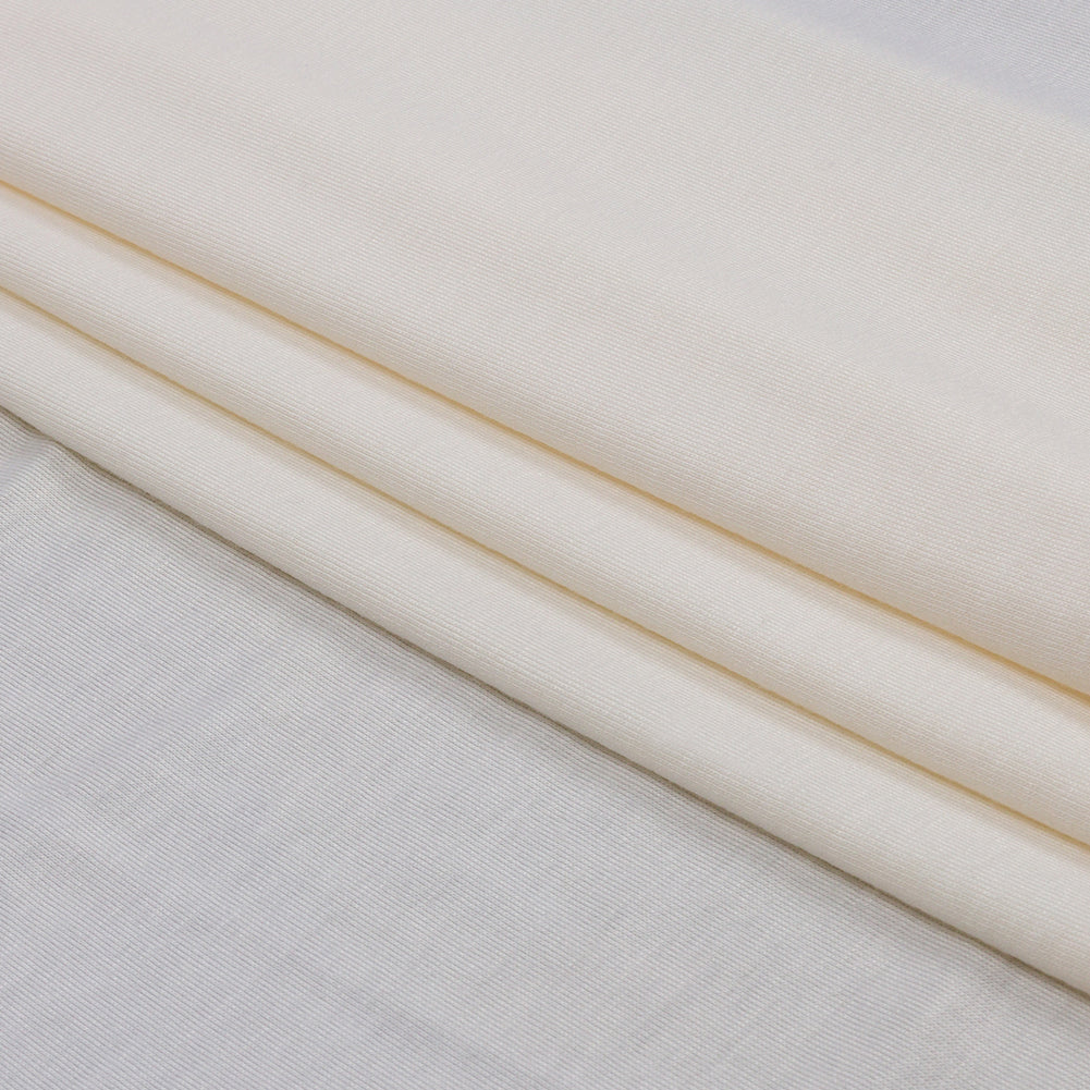 Italian Ivory Stretch Rayon Jersey