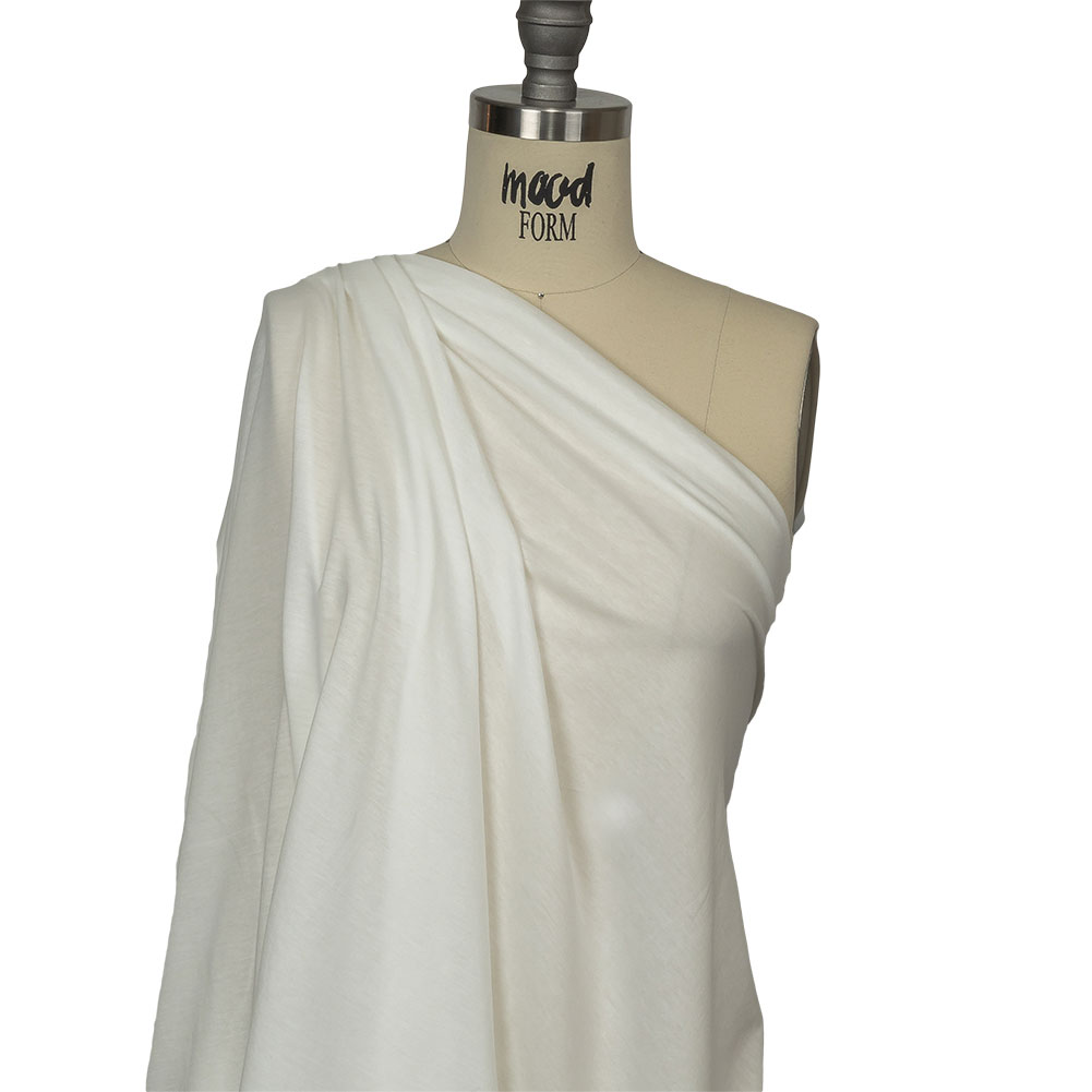 Lily White Lightweight Stretch Rayon Jersey