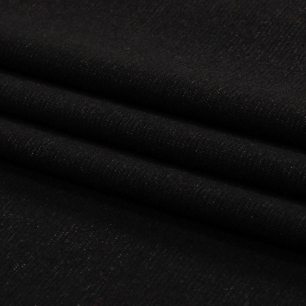 Black Stretch Rayon Jersey