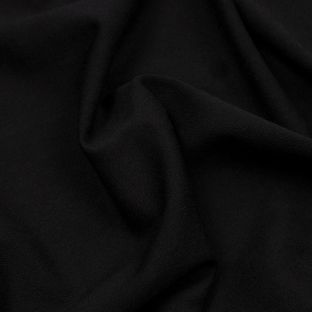 Black Stretch Rayon Jersey