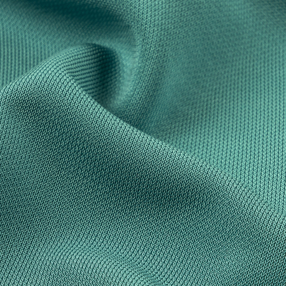 Lake Blue Rayon Pique Knit