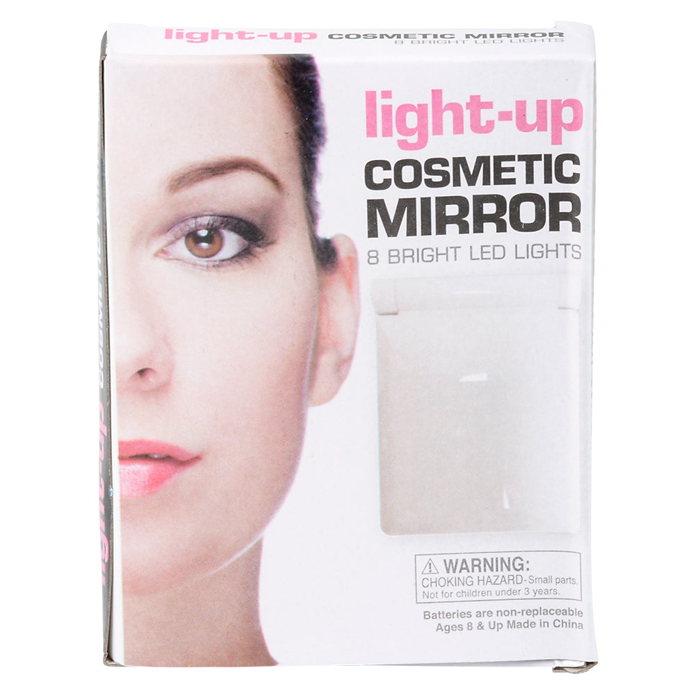 Light-Up Cosmetic Compact Mirror 4.25"