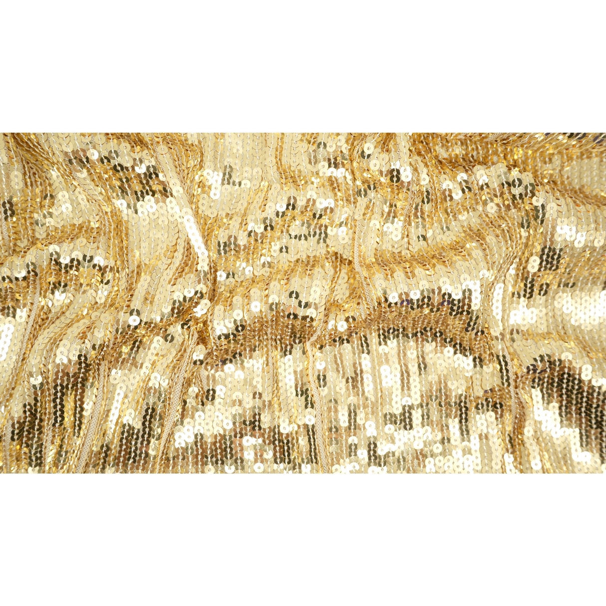Flounce Fringe Stretch Mesh Sequin Fabric - Silver, Black, Gold, Red, 51/52" Width (1 Yard)