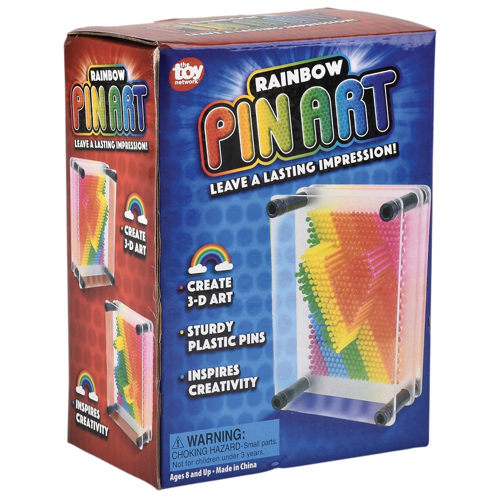 Rainbow Pin Art Toy 5" x 3.75"
