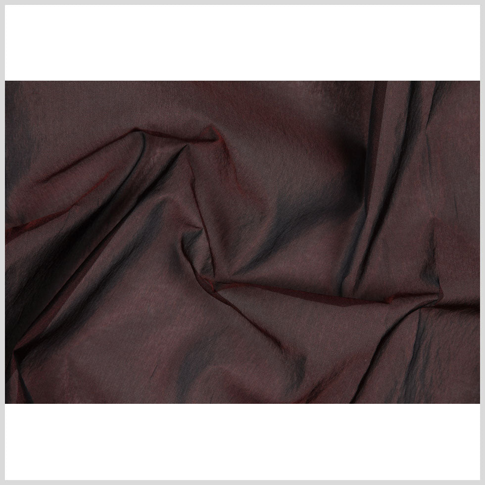 Brick/Black Solid Organza