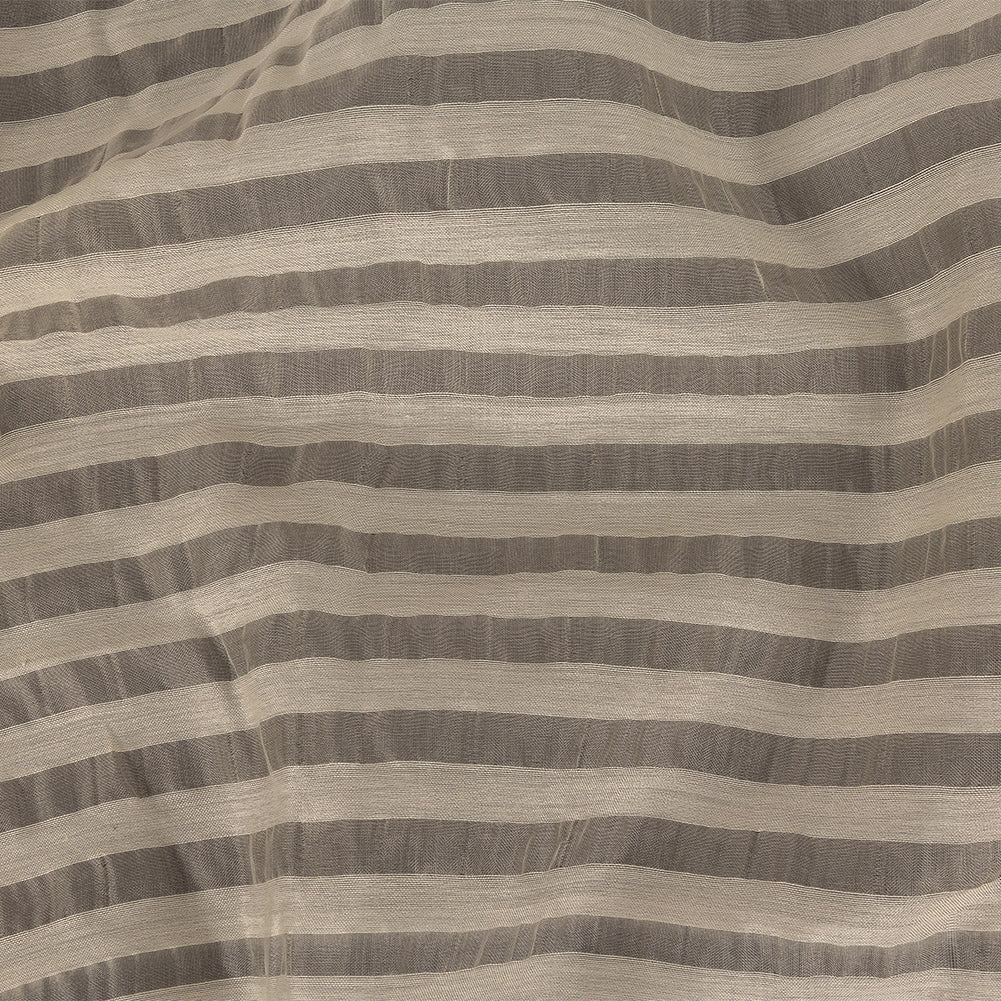 Jet Stream Striped Sheer Silk Woven