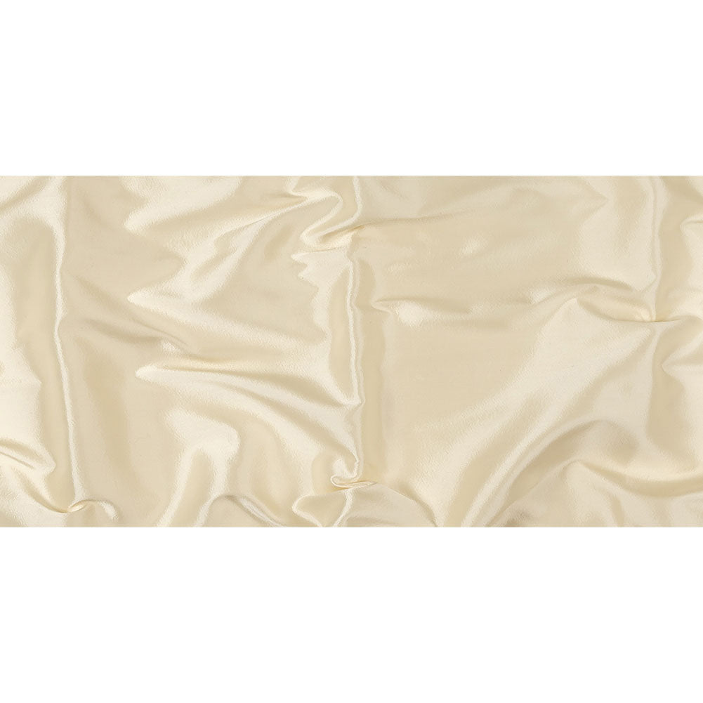 Cream Satin-Faced Silk and Wool Blended Woven