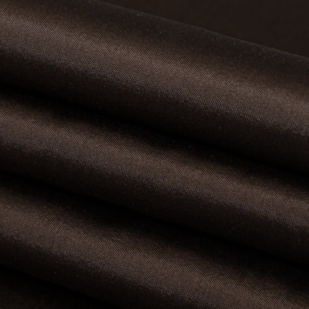 Chocolate Silk and Wool Woven