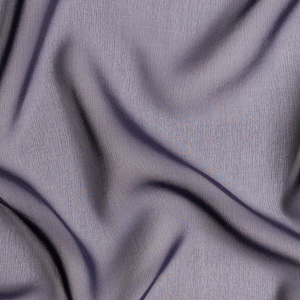 Purple Solid Silk Chiffon