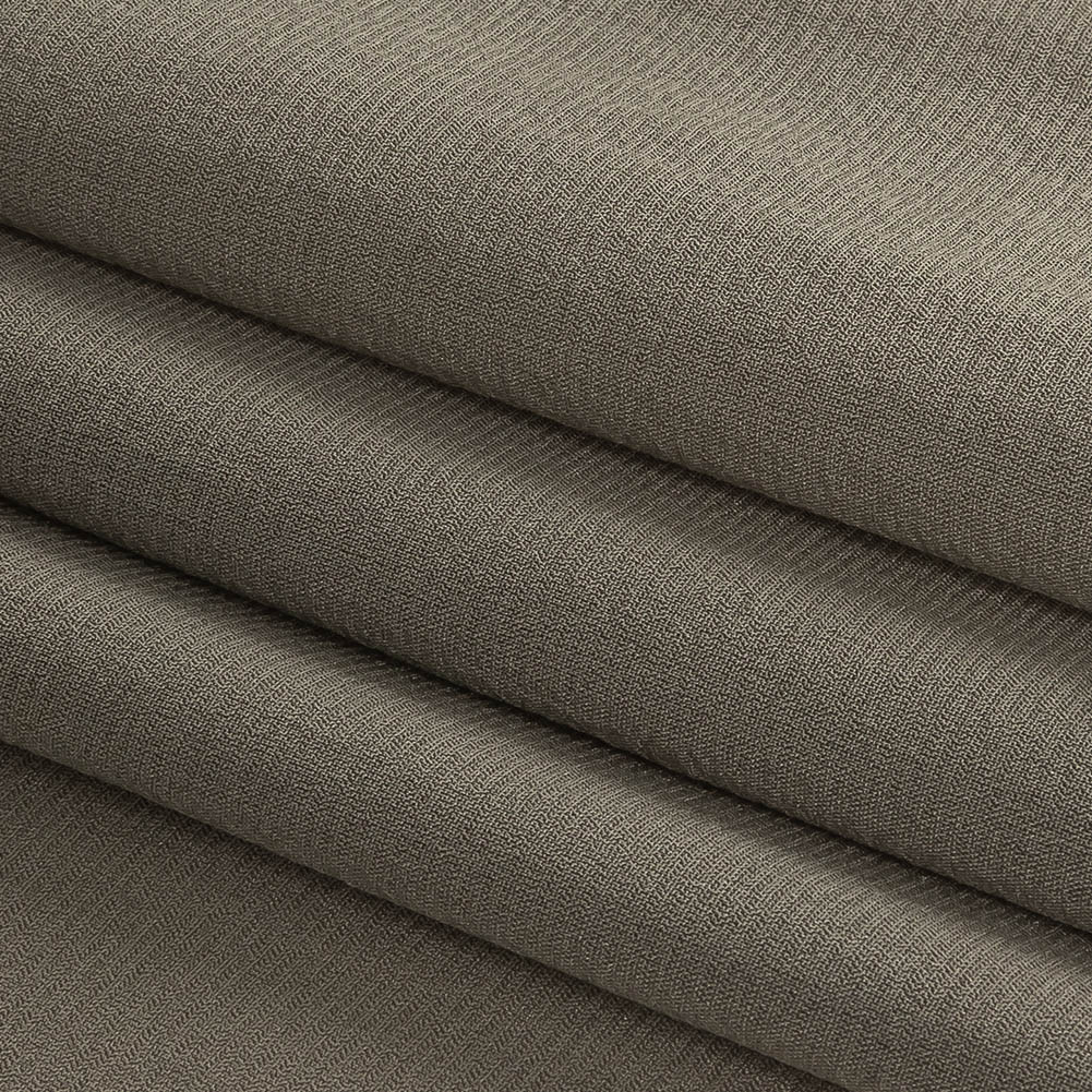 Gray Stretch Silk Chiffon
